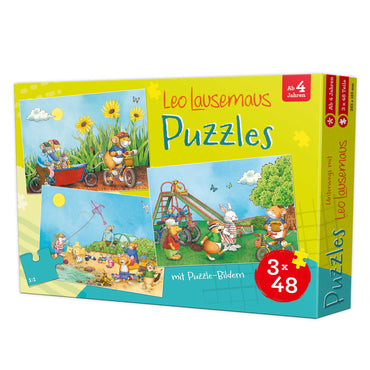 Unterwegs mit Leo Lausemaus - Kinderpuzzle