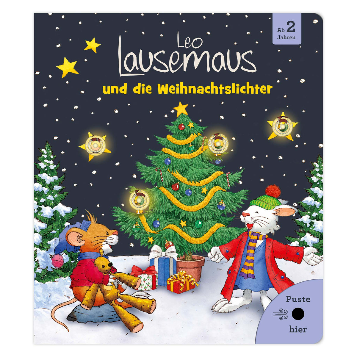 Leo Lausemaus und die Weihnachtslichter – mit Lichteffekt